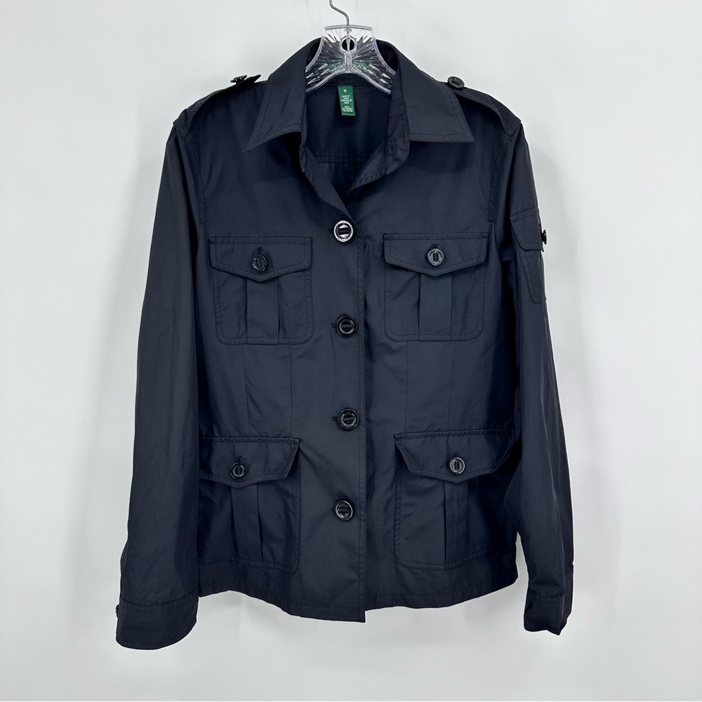 Lauren Ralph Lauren Field Jacket Barn Coat Chore Coat Windbreaker Black Size M